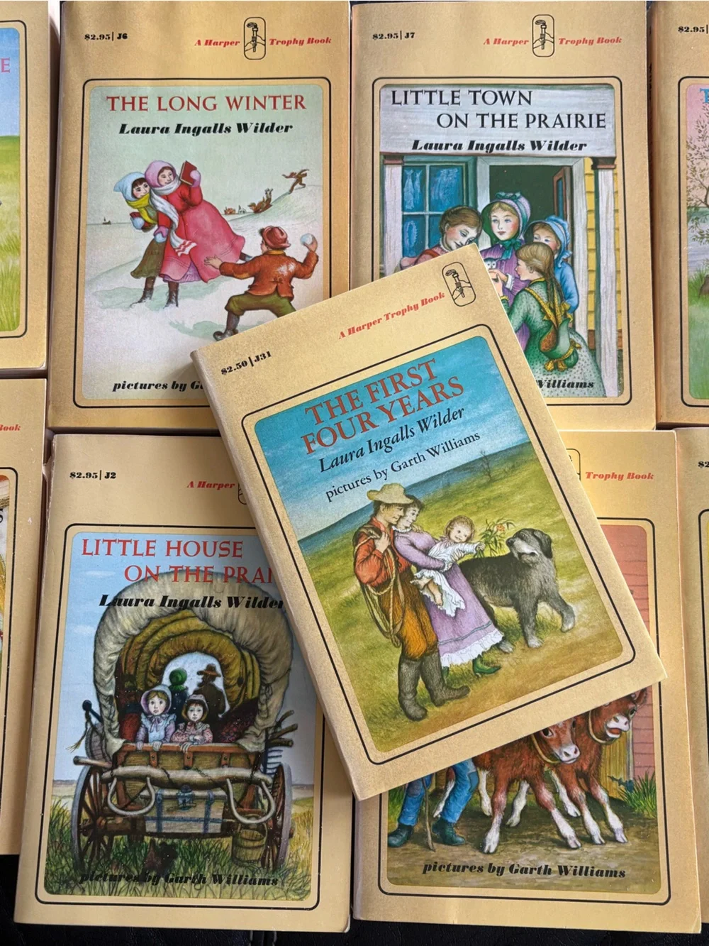 Little House On The Prairie Box Set Complete Series 9 Books Yellow Vintage